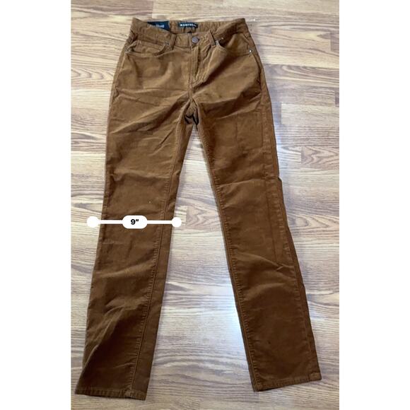 MONFRÈRE Brown Brando Slim Fit Velvet Pants size 30 - Picture 7 of 15